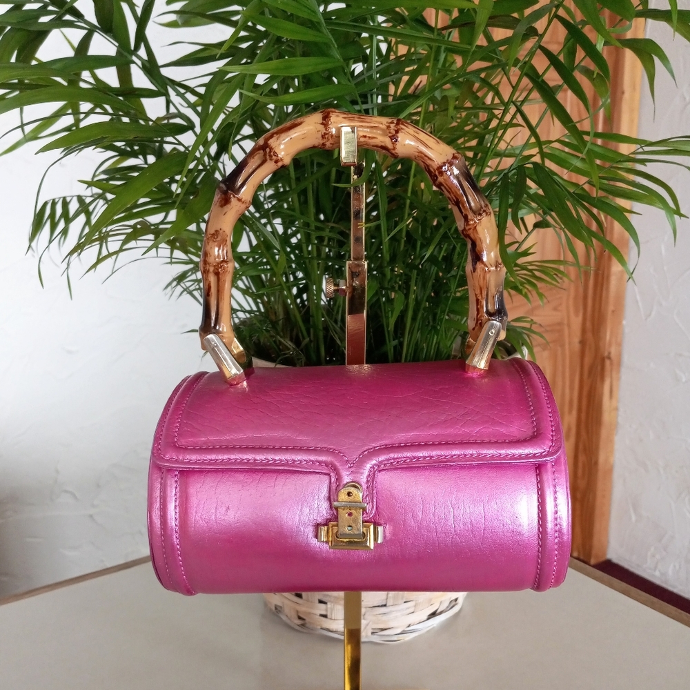 Coblentz Leather, Vintage 1960’s Purse, Made in Italy So cute & leather painted
